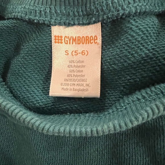 Gymboree Green Sweatshirt with Floral Embroidery/size S - Picture 6 of 7